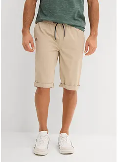 Pull on-bermudashorts i 100% bomull, Regular Fit, bonprix
