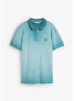 Piké-poloskjorte i vasket look, bonprix