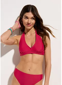 Halterneck-bikinitopp med V-hals, bonprix