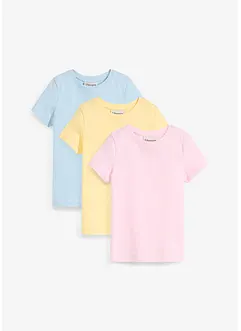 T-skjorte i økologisk bomull (3-pack), bonprix