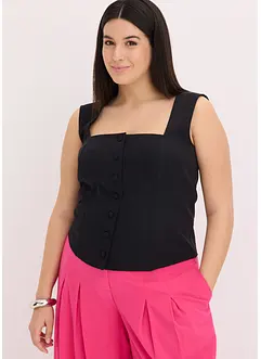 Blusetopp med knapper, bonprix