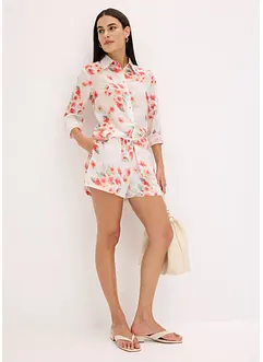 Bluse med trykk, bonprix