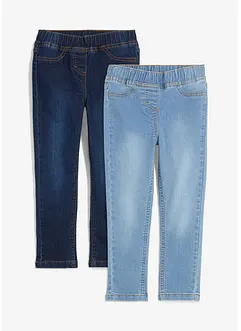 Jeggings Mid Waist (2-pack), bonprix