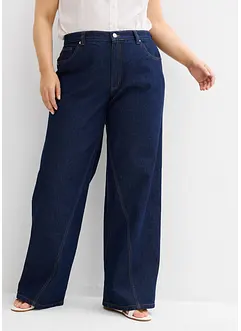 Wide Leg-jeans, High Waist, Low Stretch, bonprix