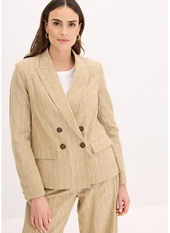 Blazer med lin, bonprix