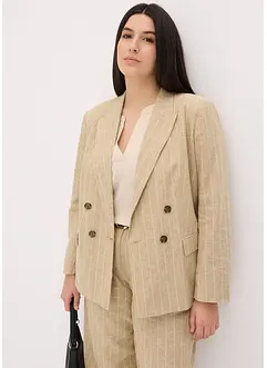 Blazer med lin, bonprix