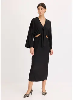 Midikjole med cut-out, bonprix