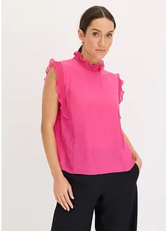 Bluse med volanger, bonprix