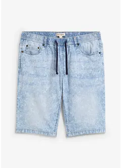 Pull on-bermudashorts i lett denim med stretch, Slim Fit, bonprix