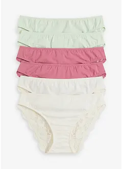 Truse med blonder (6-pack), bonprix