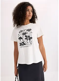 T-skjorte med velplassert trykk, bonprix