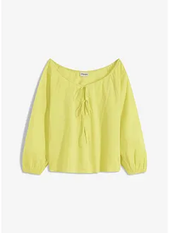 Bluse i ren økologisk bomull, bonprix