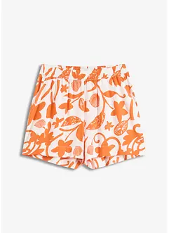 Shorts i lett viskose med trykt mønster, bonprix