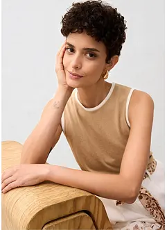 Strikket singlet, bonprix