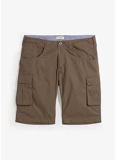 Bermudashorts i 100% bomull med cargolommer, Relaxed Fit, bonprix