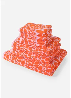 Håndkle med jacquard-blomstermønster, bonprix