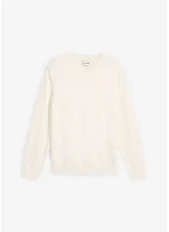 Finstrikket genser med V-hals, bonprix
