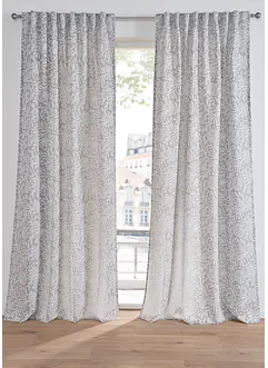 Jacquardvevd gardin med mønster (1-pack), bonprix