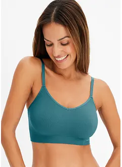 Feel Comfort Seamless-BH-topp i ribbemateriale, bonprix