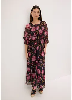 Maxikjole i chiffon, bonprix