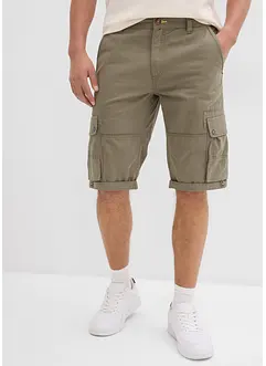 Cargo-bermuda i ren bomull, Regular Fit, bonprix