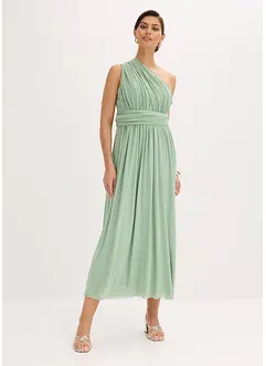 Maxikjole i mesh med ulike bæremuligheter, bonprix