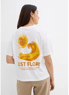 Oversized topp i økologisk bomull, bonprix