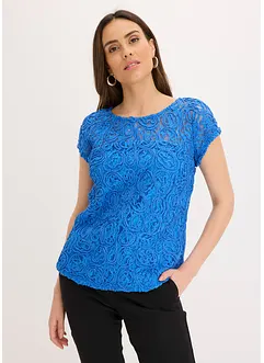 Bluse i blondemateriale, bonprix