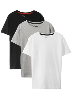 T-skjorte i økologisk bomull (3-pack), bonprix