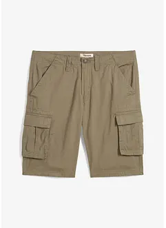 Bermudashorts i 100% bomull med cargolommer, Relaxed Fit, bonprix