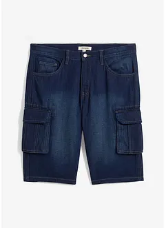 Bermudashorts i denim med cargolommer, Relaxed Fit, bonprix