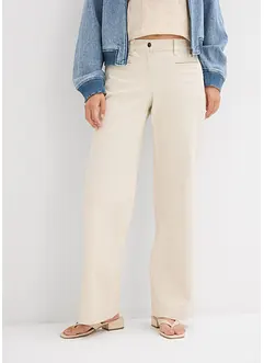 Wide Leg-jeans Mid Waist, komfortlinning, bonprix