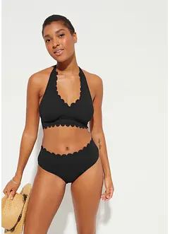 Halterneck-bikini (2-delt sett) i resirkulert polyamid, bonprix