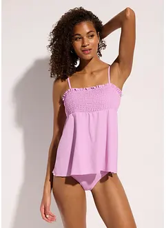 Bandeau tankini med vaflet topp (2-delt sett), bonprix