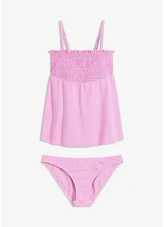 Bandeau tankini med vaflet topp (2-delt sett), bonprix