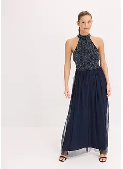 Maxikjole med perlebroderi, bonprix