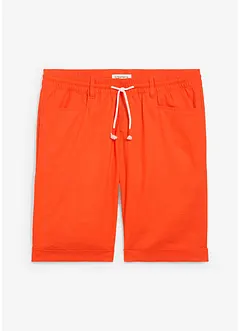 Pull on-bermudashorts i lin-miks, Regular Fit, bonprix