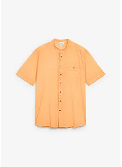 Kortermet skjorte i vasket look, bonprix