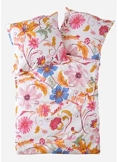 Sengesett i percale med blomstermønster, bonprix