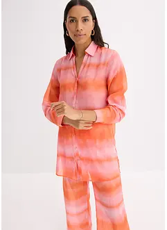 Lang bluse med batikk-print, bonprix