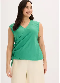 Omslagstopp i kreppet jersey, bonprix