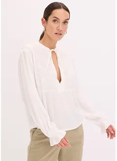 Bluse med hullbroderi, bonprix