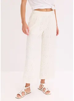 Culotte med hullbroderi, bonprix