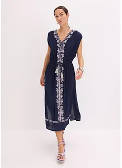 Boho-midikjole med broderi, bonprix