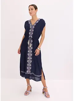 Boho-midikjole med broderi, bonprix