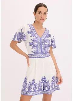 Jumpsuit med lin, bonprix