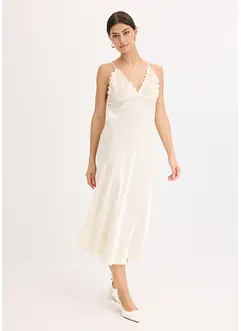 Maxikjole i lett sateng, bonprix