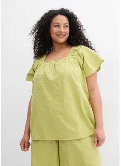 Blusetunika i bomullskrepp, bonprix