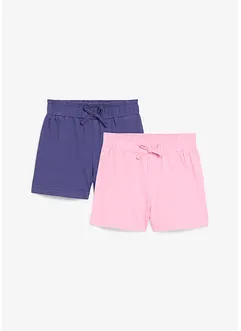 Trikotshorts i 100% økologisk bomull (2-pack), bonprix
