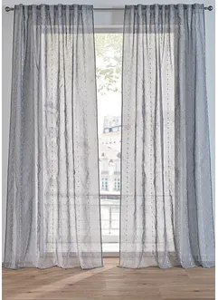 Gardin med vevde striper (1-pack), bonprix